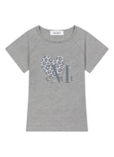 SIERRA LEOPARD HEART HALF T IN GREY
