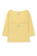 3/4 SLEEVE TOP & TANK LAYERED SET IN YELLOW image 4