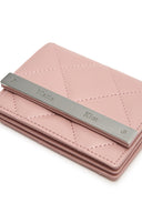 PUFF QUILT WALLET IN PINK image 5