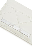 PUFF QUILT CARD WALLET IN IVORY image 9