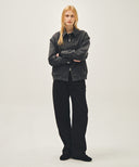 DENIM HARRINGTON JACKET IN GRAY image 5