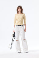 3/4 SLEEVE TOP & TANK LAYERED SET IN YELLOW image 10