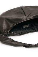 TWIST HANDLE LARGE HOBO BAG IN DARK BROWN image 6