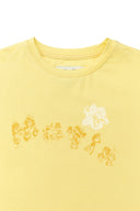 BUBBLY GRAPHIC PRINTING TOP IN LIGHT YELLOW image 12