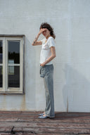 APPLIQUE LOGO PATCH TOP IN CREAM image 5