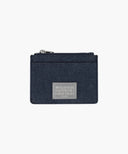 CLASSIC LOGO ZIP CARD WALLET IN DARK BLUE image 3
