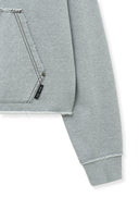 RAW CUT APPLIQUE SWEATSHIRT IN GRAY image 5