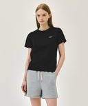 W SMALL REGULAR LOGO TEE IN BLACK image 11