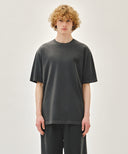 DRAWING LOGO DYEING TEE IN CHARCOAL GREY image 12