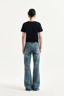 LABEL POINT LETTERING CROP TOP IN BLACK image 17