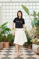 LOGO THREAD POINT CROP TOP IN BLACK image 20