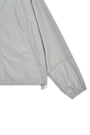 CROPPED BACK LOGO HOODY WIND BREAKER IN LIGHT BEIGE image 4