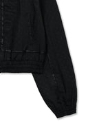 CROPPED EMBROIDERY BACK LOGO JUMPER IN STRONG BLACK image 4