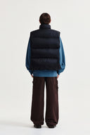 UNBALANCE QUILTED DOWN VEST FOR MEN IN BLACK image 7