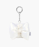 PADDING RIBBON POUCH KEYRING IN IVORY image 5