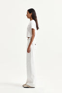 LABEL POINT LETTERING CROP TOP IN WHITE image 6