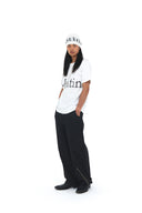 LOGO JACQUARD SHORT BEANIE IN WHITE image 19