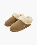 CIRCLE LOGO SUEDE MULE IN DARK BEIGE image 1