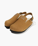 SUEDE STRAP CLOGS IN BROWN image 8