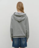 DOODLE CLASSIC BEAR HOODIE IN HEATHER GREY image 3
