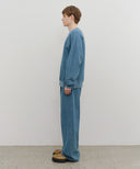 GARMENT DYED SWEAT PANTS IN BLUE image 3