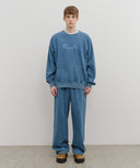 GARMENT DYED SWEAT PANTS IN BLUE image 2