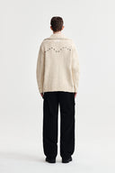 HANDMADE COLLAR KNIT CARDIGAN FOR MEN IN BUTTER image 7