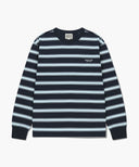 MULTI COLOR STRIPE LONG SLEEVE IN NAVY image 6