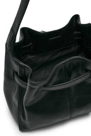 BELTED VOLUNN SMALL BUCKET BAG IN BLACK image 5