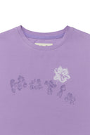 BUBBLY GRAPHIC PRINTING TOP IN LILAC image 3
