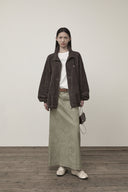 STITCH POINT HIGH NECK JUMPER IN BROWN image 8