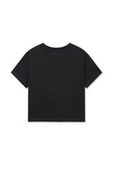 LABEL POINT LETTERING CROP TOP IN BLACK image 2