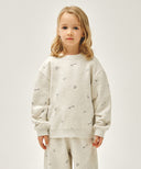 KIDS ALL OVER SWEATSHIRTS IN OATMEAL image 10