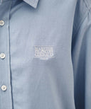 CLASSIC LOGO LINEN SHIRT IN SKY BLUE image 4