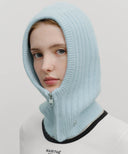 CLASSIC LOGO ZIP UP BALACLAVA IN SKY BLUE
