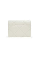 PUFF QUILT WALLET IN IVORY image 7