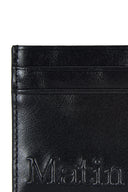 EMBOSSED LOGO CARD WALLET IN BLACK image 3
