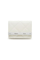 PUFF QUILT WALLET IN IVORY image 1