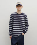 MULTI COLOR STRIPE LONG SLEEVE IN NAVY image 17