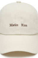 MATIN MINI CLASSIC LOGO BALL CAP IN CREAM image 11
