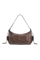 RIVET POINT QUAD SHOULDER BAG IN BROWN image 5