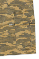 CAMOUFLAGE CARGO BERMUDA PANTS FOR MEN IN CAMEL image 5