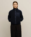 MARITHÉ SPORT W FLEECE CROP JACKET IN NAVY image 12