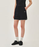 W LACE DETAIL SWEAT SHORTS IN NAVY image 12