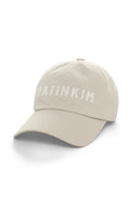 APPLIQUE FELT LOGO BALL CAP IN LIGHT GRAY image 2