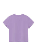 BUBBLY GRAPHIC PRINTING TOP IN LILAC image 2