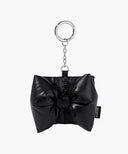 PADDING RIBBON POUCH KEYRING IN BLACK image 6
