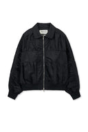 SMALL LOGO SHIRRING JUMPER IN BLACK image 10