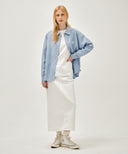 CLASSIC LOGO LINEN SHIRT IN SKY BLUE image 5