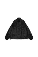 MATIN KIM LOGO COATING JUMPER IN BLACK image 13